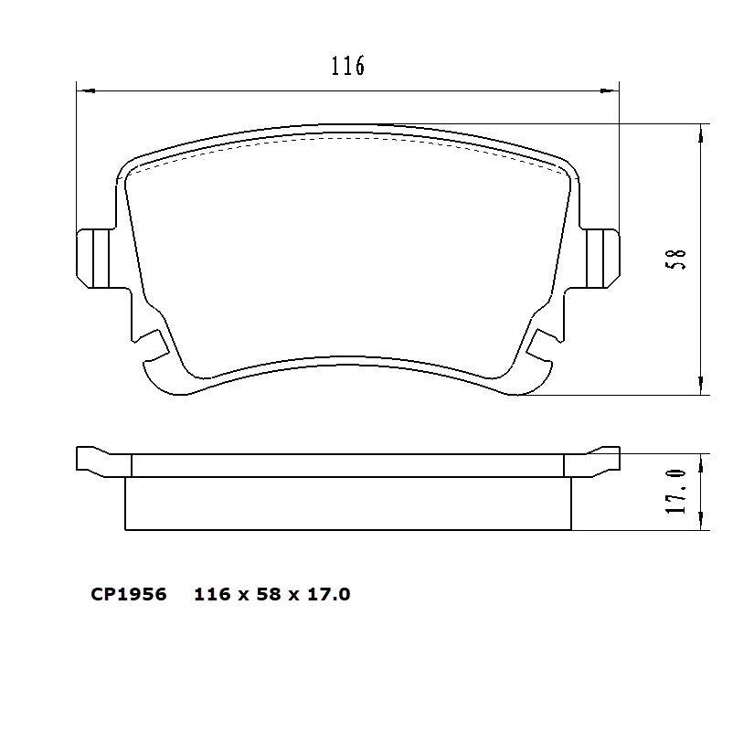 Ceramic Brake Pads CP1956 (DB1956) - Premier Performance Auto Parts