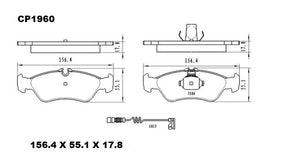 Ceramic DB1960 Brake Pads DB1960 CP1960 - Premier Performance Auto Parts | Universal Auto Spares