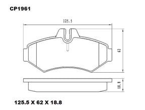 Ceramic DB1961 Brake Pads DB1961 CP1961 - Premier Performance Auto Parts | Universal Auto Spares