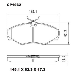 Ceramic DB1962 Brake Pads DB1962 CP1962 - Premier Performance Auto Parts | Universal Auto Spares