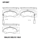 Ceramic DB1967 Brake Pads DB1967 CP1967 - Premier Performance Auto Parts | Universal Auto Spares