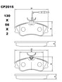 Ceramic Brake Pads CP2015 (DB2015) - Premier Performance Auto Parts | Universal Auto Spares