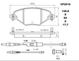 Ceramic Brake Pads CP2016 (DB2016) - Premier Performance Auto Parts | Universal Auto Spares