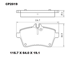 Ceramic DB2019 Brake Pads DB2019 CP2019 - Premier Performance Auto Parts | Universal Auto Spares