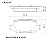 Ceramic DB2020 Brake Pads DB2020 CP2020 - Premier Performance Auto Parts | Universal Auto Spares