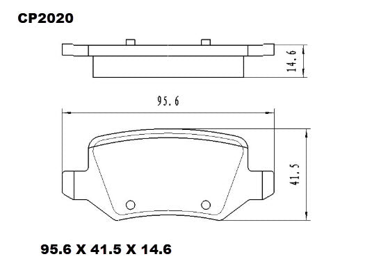 Ceramic DB2020 Brake Pads DB2020 CP2020 - Premier Performance Auto Parts | Universal Auto Spares