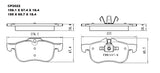 Front Ceramic Brake Pads CP2022 (DB2022) - Premier Performance Auto Parts