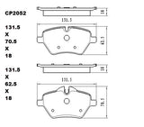 Ceramic Brake Pads CP2052 (DB2052) - Premier Performance Auto Parts