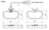 Ceramic DB2055 Brake Pads DB2055 CP2055 - Premier Performance Auto Parts | Universal Auto Spares