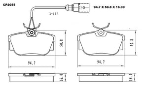 Ceramic DB2055 Brake Pads DB2055 CP2055 - Premier Performance Auto Parts | Universal Auto Spares