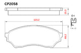 Ceramic DB2058 Brake Pads DB2058 CP2058 - Premier Performance Auto Parts | Universal Auto Spares