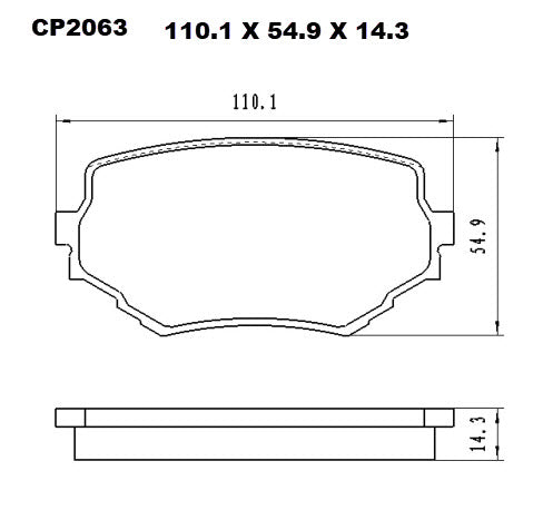 Ceramic Brake Pads CP2063 (DB2063) - Premier Performance Auto Parts