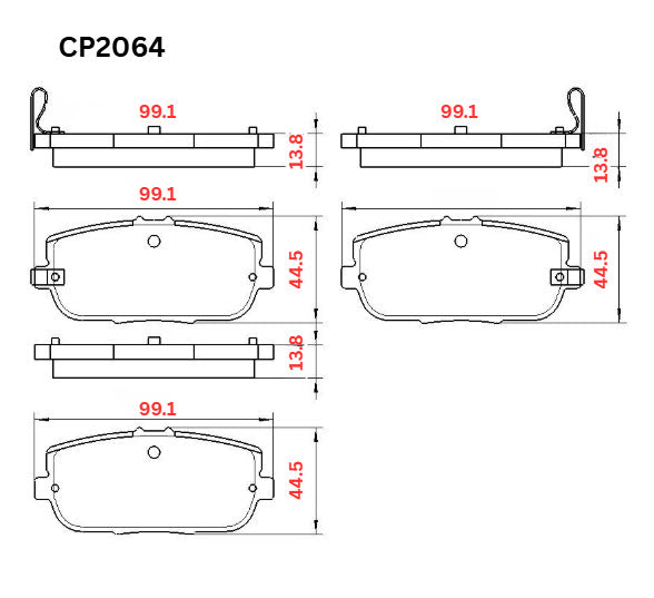 Ceramic DB2064 Brake Pads DB2064 CP2064 - Premier Performance Auto Parts | Universal Auto Spares