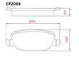 Ceramic DB2068 Brake Pads DB2068 CP2068 - Premier Performance Auto Parts | Universal Auto Spares
