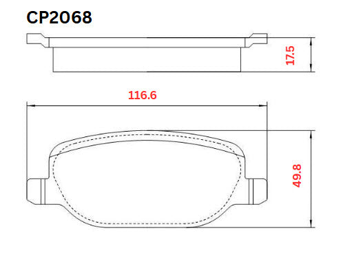 Ceramic DB2068 Brake Pads DB2068 CP2068 - Premier Performance Auto Parts | Universal Auto Spares