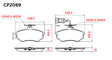 Ceramic DB2069 Brake Pads DB2069 CP2069 - Premier Performance Auto Parts | Universal Auto Spares