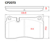 Ceramic DB2073 Brake Pads DB2073 CP2073 - Premier Performance Auto Parts | Universal Auto Spares
