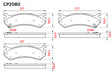 Ceramic DB2080 Brake Pads DB2080 CP2080 - Premier Performance Auto Parts | Universal Auto Spares
