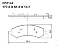 Ceramic Brake Pads CP2148 (DB2148) - Premier Performance Auto Parts | Universal Auto Spares