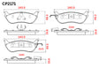 Ceramic DB2171 Brake Pads DB2171 CP2171 - Premier Performance Auto Parts | Universal Auto Spares