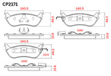 Ceramic DB2171 Brake Pads DB2171 CP2171 - Premier Performance Auto Parts | Universal Auto Spares