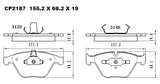 Ceramic Brake Pads CP2187 (DB2187) - Premier Performance Auto Parts | Universal Auto Spares