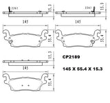 Ceramic Brake Pads CP2189 (DB2189) - Premier Performance Auto Parts | Universal Auto Spares