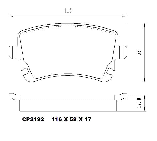 Ceramic Brake Pads CP2192 (DB2192) - Premier Performance Auto Parts
