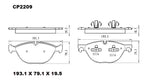 Ceramic DB2209 Brake Pads DB2209 CP2209 - Premier Performance Auto Parts | Universal Auto Spares