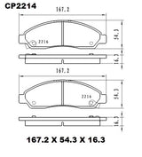 Ceramic Brake Pads CP2488 (DB2488 / CP5033) - Premier Performance Auto Parts | Universal Auto Spares