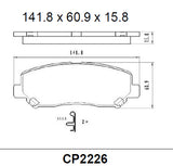 Ceramic Brake Pads CP2226 (DB2226)  - Premier Performance Auto Parts | Universal Auto Spares