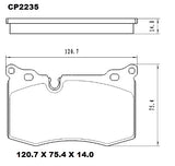Ceramic DB2235 Brake Pads DB2235 CP2235 - Premier Performance Auto Parts | Universal Auto Spares