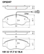 Ceramic DB2247 Brake Pads DB2247 CP2247 - Premier Performance Auto Parts | Universal Auto Spares
