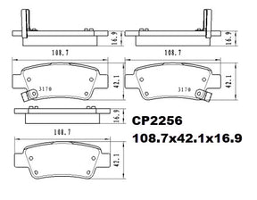 Ceramic Brake Pads CP2256 (DB2256) - Premier Performance Auto Parts | Universal Auto Spares