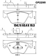 Ceramic Brake Pads CP2295 - Premier Performance Auto Parts