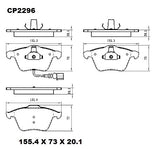 Ceramic DB2296 Brake Pads DB2296 CP2296 - Premier Performance Auto Parts | Universal Auto Spares