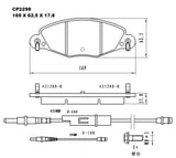 Ceramic DB2298 Brake Pads DB2298 CP2298 - Premier Performance Auto Parts | Universal Auto Spares