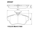 Ceramic DB2327 Brake Pads DB2327 CP2327 - Premier Performance Auto Parts | Universal Auto Spares