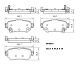 Rear Ceramic Brake Pads CP2357 (DB2357) - Premier Performance Auto Parts