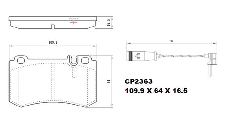 Ceramic DB2363 Brake Pads DB2363 CP2363 - Premier Performance Auto Parts | Universal Auto Spares