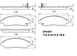 Ceramic Brake Pads CP2367 (DB2367) - Premier Performance Auto Parts | Universal Auto Spares