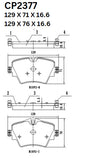 Ceramic DB2377 Brake Pads DB2377 CP2377 - Premier Performance Auto Parts | Universal Auto Spares