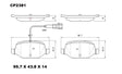 Ceramic DB2381 Brake Pads DB2381 CP2381 - Premier Performance Auto Parts | Universal Auto Spares
