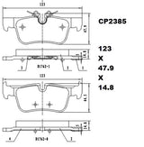 Ceramic DB2385 Brake Pads DB2385 CP2385 - Premier Performance Auto Parts | Universal Auto Spares