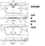 Ceramic DB2385 Brake Pads DB2385 CP2385 - Premier Performance Auto Parts | Universal Auto Spares
