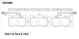 Ceramic DB2386 Brake Pads DB2386 CP2386 - Premier Performance Auto Parts | Universal Auto Spares