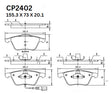Ceramic DB2402 Brake Pads DB2402 CP2402 - Premier Performance Auto Parts | Universal Auto Spares
