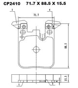Ceramic DB2410 Brake Pads DB2410 CP2410 - Premier Performance Auto Parts | Universal Auto Spares