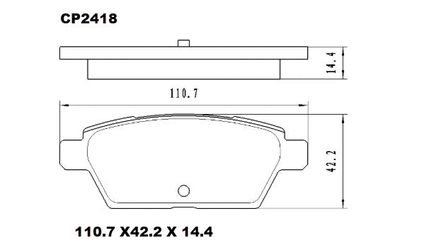 Ceramic DB2418 Brake Pads CP2418 - Premier Performance Auto Parts | Universal Auto Spares
