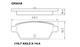 Ceramic DB2418 Brake Pads CP2418 - Premier Performance Auto Parts | Universal Auto Spares